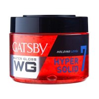 Gatsby WG Water Gloss Hyper Solid Holding Power 7 Hair Gel, Wet Look, 300-Gm