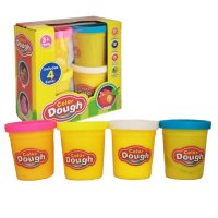 Color Dough 4 Bottle Clay Standard Multi Set Best Gifts for Children Fun Arts and Craft Toy 