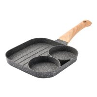 24 CM Non stick frying pan 2-hole steak frying pan 4-hole fried egg frying pan hamburger frying pan non stick frying pan breakfast egg burger pan