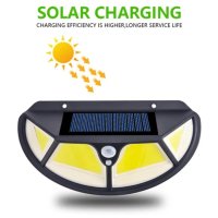 122 COB LED Solar Motion Sensor Wall Light for Outdoor Home