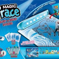 Magic Trace Glowing Drawing Book 