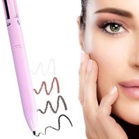 4 In 1 Makeup Pen, Multi-Function Makeup Beauty Pen, Portable Eyebrow Eyeliner Lip Liner Highlight Eye Face Makeup Pen, Waterproof Long Lasting Eye Makeup Pencil Tool