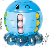 Magic Bean Puzzle Toy | Adorable Octopus Shaped Rotating Magic Bean Cube Spinner Toy