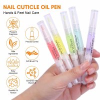 1x Dual Effect 2-in-1, Nail & Cuticle Oil Pen with Ceramic Pusher, 2ml