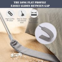 Gap Dust Cleaner Retractable Microfiber Gap Dust Brush Flexible Long Flat Gap Duster With Extendable Pole