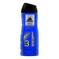 Adidas Sport Energy 3 In 1 Shower Gel, Shampoo & Face Wash