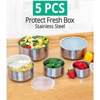 Stainless steel protect fresh box (5 pieces)