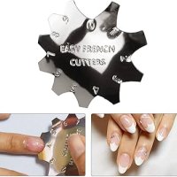 V-Shade Easy French Smile Line Nail Art Manicure Edge Trimmer Nail Cutter Acrylic Tool with 11 Sizes