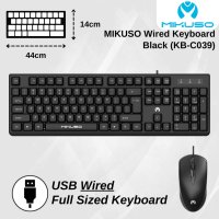 MIKUSO KB-C039 MOUSE COMBO WIRE KEYBOARD