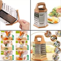 Multi purpose Stainless Steel 6-Sided Grater Box Grater kadu kash machine Cheese Cucumber Vegetable Cheese Slicer Shredder Kitchen Accessories