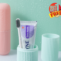  ( Buy 1 Get 1 Free )Travel Portable Toothbrush Toothpaste Holder Storage Case Box Container Household Bathroom Storage Cup Outdoor Holder Organizer