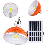 Portable Round shape EP025 Emergency Hanging LED COB light Bulbs Solar Power rechargeable LED Smart Lamp for home , camping, hiking