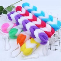 1 Pcs Soft Exfoliating Loofah Bath Shower Sponge Long Stretch Back Sponge with Rope