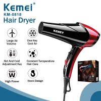 Kemei KM-5818 Professional Hair Dryer with 6 month warranty