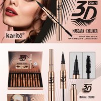 Hot Sale Super Stay Black Waterproof Long Lasting Mascara Eyeliner 2 in 1 