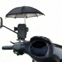 Bicycle Phone Holder Sunshade Umbrella Motorcycle Phone Holder Mini Umbrella