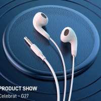 High Quality Celebrat [G26] Music Bass Stereo Earphone 3.5mm Audio jack with Mic