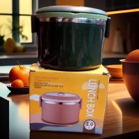 1 Layer  1.6 L Stainless Steel Lunch Box