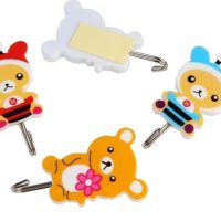 Cute Cartoon Design Self Adhesive Plastic Hook