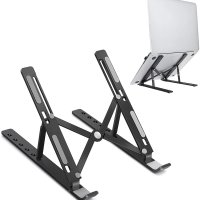 Laptop Stand, Plastic Laptop Riser, Portable and Adjustable Notebook Computer Holder