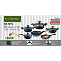 Original Harvest 10 Pcs Cookware Set for Induction 