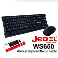JEDEL WS650 Wireless Keyboard Mouse Combo