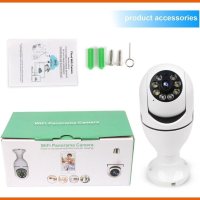 Wifi Panorama Camera Wireless Light Bulb Camera 2.4GHz WiFi 360 Degree Socket Cameras for Home Security